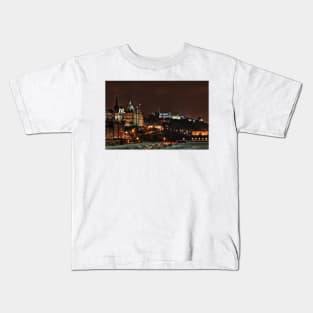 Edinburgh Castle at Night - Scottland Kids T-Shirt